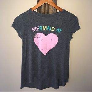 Girl youth top mermaid